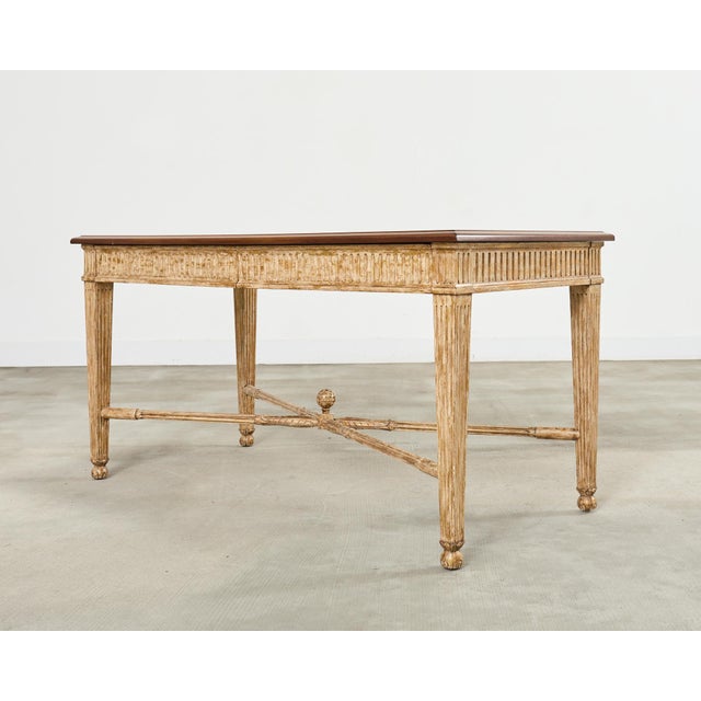 Neoclassical Nancy Corzine Neoclassical Laurel Desk Writing Table For Sale - Image 3 of 12