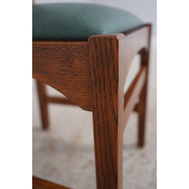 Set of 4 Stickley Mission Oak Dining Room Chairs For Sale - Image 12 of 18