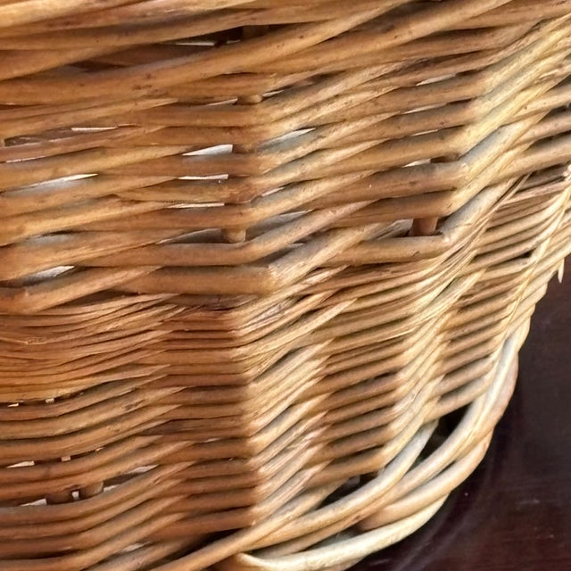 Small Mid-20th Century Rustic Farmhouse Basket For Sale - Image 4 of 11