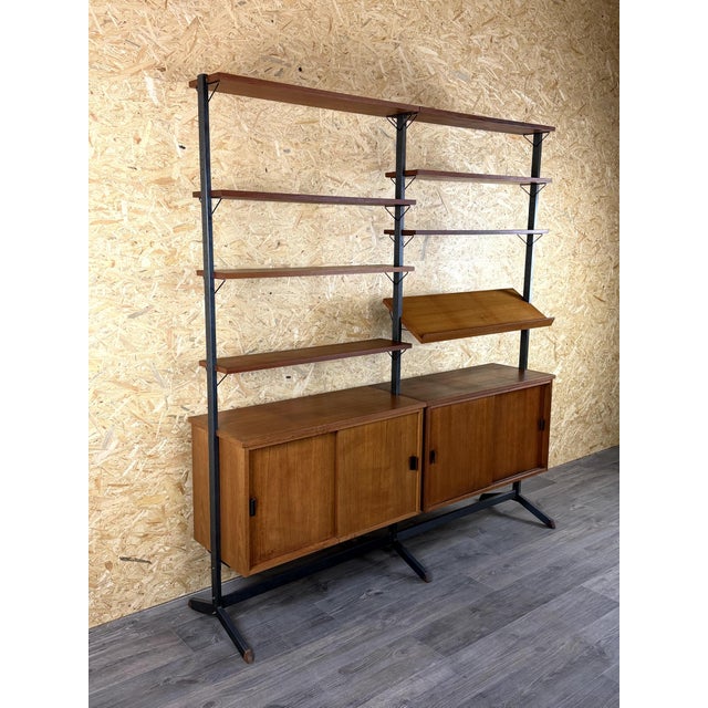 Vintage Swedish Teak Shelving System Wall Unit by Olof Pira, 1960s For Sale - Image 12 of 18