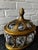 Mid 20th Century Solid Brass & Hand Blown Bubble Glass Lidded Dome Apothecary Jar For Sale In Cleveland - Image 6 of 8