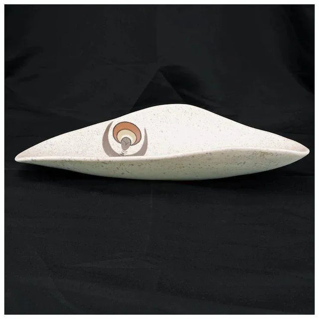 Mid-Century Modern Mid-Century Signed Marc Bellaire (1925 – 1994) Abstract Tribal Three-Sided Serving Dish For Sale - Image 3 of 7