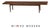 1960s Refinished Drexel Declaration Walnut 75” Coffee Table by Kipp Stewart For Sale