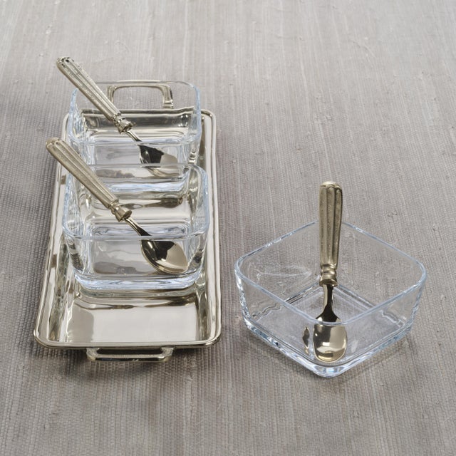 Roussillon Condiment Set with Spoons For Sale In Los Angeles - Image 6 of 7