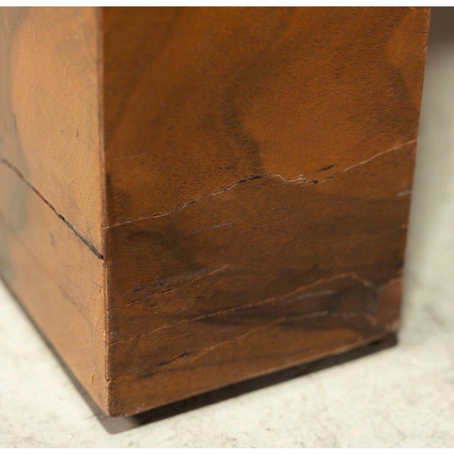 1970s Paul Evans Cityscape Patchwork Burl Desk For Sale - Image 12 of 14