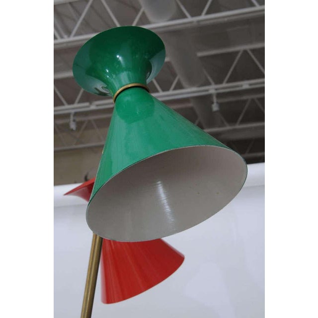 Brass Original Stilnovo Italian Brass Floor Lamp For Sale - Image 8 of 9