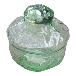 Green 1970s Candy Dish For Sale