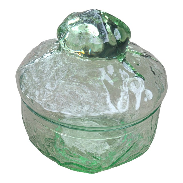 Green 1970s Candy Dish For Sale