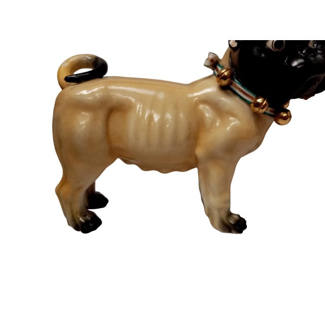 20th Century Painted Terracotta Pug Dogs, Italy, 1950s, Set of 2 For Sale - Image 6 of 18