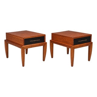 John Keal, Occasional Tables, Mahogany, Brass, United States, 1950s For Sale
