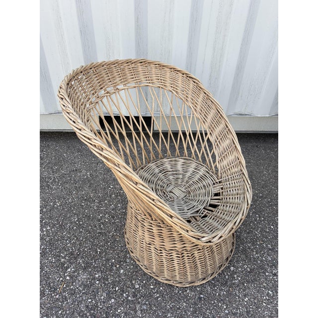1970s Wicker Living Room Set, 1970s, Set of 4 For Sale - Image 5 of 17