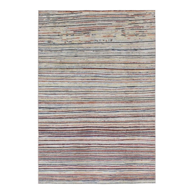 Multicolor Modern Wool Rug For Sale