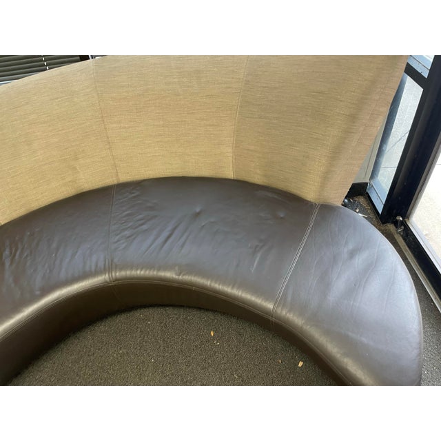 1990s Vladimir Kagan for Weiman Bilbao Serpentine Sofa For Sale - Image 5 of 7