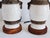 Wood Mid Century Ugo Zaccagnini Pottery Table Lamps-a Pair For Sale - Image 7 of 17