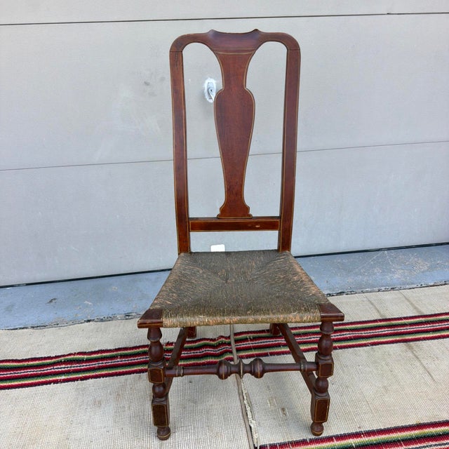 A Very Fine Antique Queen Anne Splat-Back Side Chair, Boston, Circa 1750 For Sale - Image 15 of 18