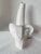 Vintage Y2k Ceramic White Pop Art Banana Bud Vase For Sale - Image 4 of 7