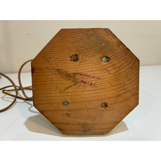 Black Vintage Wooden Cape Hatteras Lighthouse Lamp For Sale - Image 8 of 10