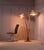 Thalia Double Rattan Floor Lamp With 2 Adjustable Woven Floral Conical Shades For Sale - Image 4 of 14
