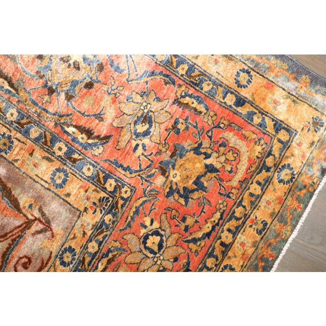 Textile Hologram Color Persian Kashan Rug no. 10961 For Sale - Image 7 of 13