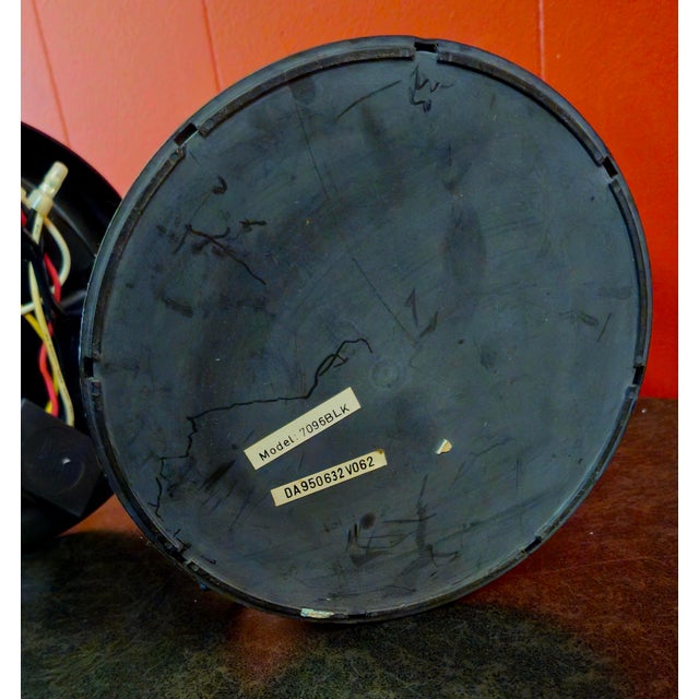 Mid 20th Century Black Metal, Gold and Plexi 3-Way Touch Lamps - a Pair For Sale - Image 12 of 13