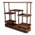 Vintage Chinese Huali Rosewood "Curio" Display Stand (Bogujia) With Carved Apron For Sale