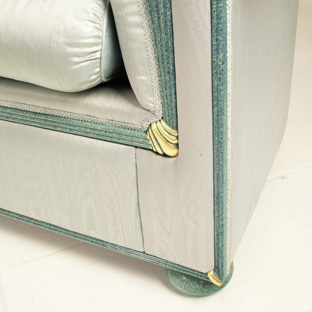 Moiré Silk Sofas from Style Arte, 1980s, Set of 2 For Sale - Image 9 of 18