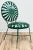 Francois Carre Antique Green Francois Carre Sunburst Garden Chairs, Pair For Sale - Image 4 of 15