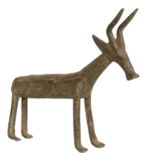 Vintage African Bronze Antelope
