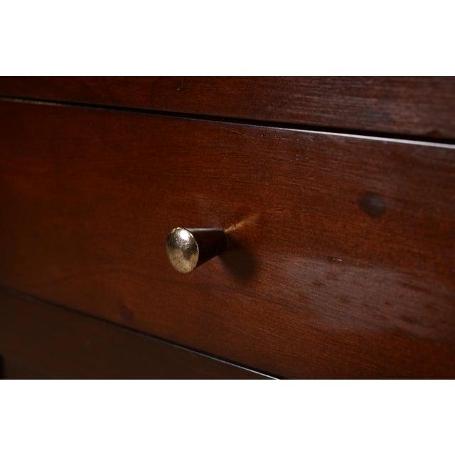 Brown Michael Taylor for Baker Furniture Hollywood Regency Chinoiserie Mahogany Sideboard Credenza For Sale - Image 8 of 15