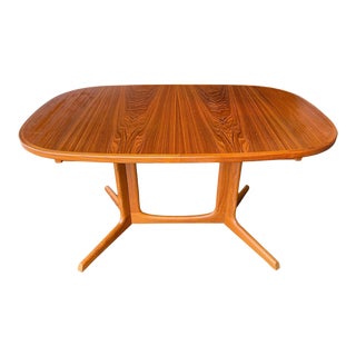 1960s Gudme Mobelfabrik Vintage Danish Mid-Century Modern Teak Expanding Dining Table For Sale