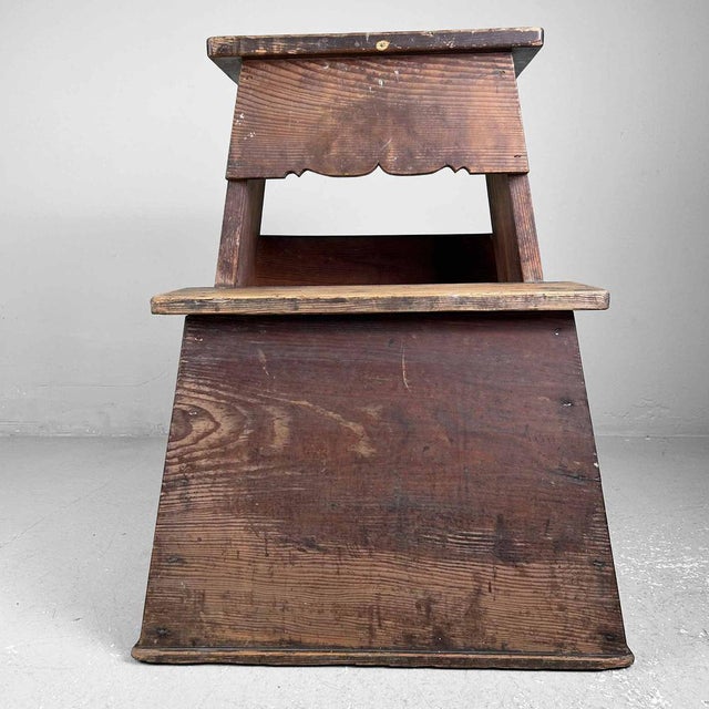 Minimalist Fumidai Step Stool, Japan, 1920s For Sale - Image 16 of 16