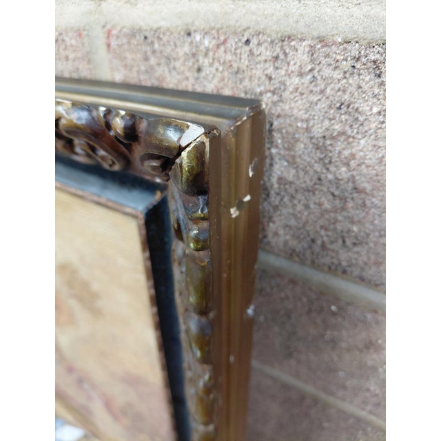 Peach Antique Framed Woven Textile Art- Set of 2 For Sale - Image 8 of 16