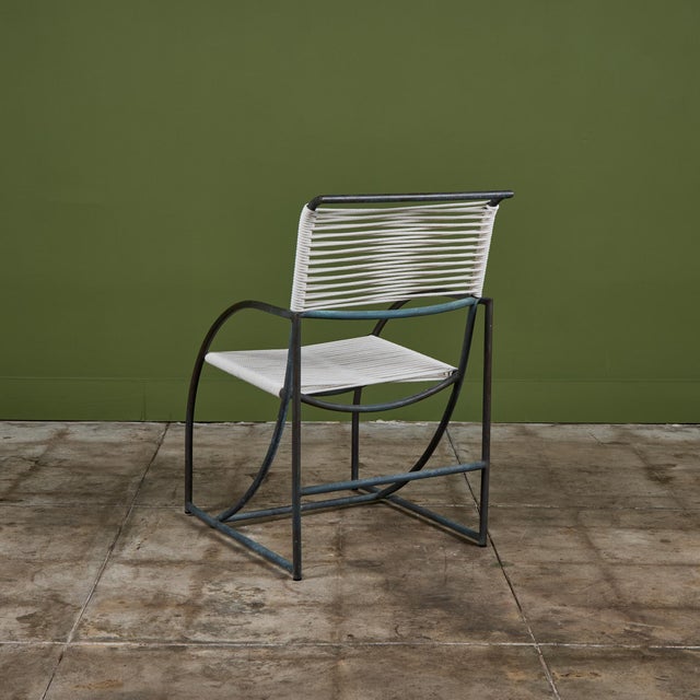 1970s Set of Six Kipp Stewart Bronze Patio Dining Armchairs for Terra For Sale - Image 10 of 18