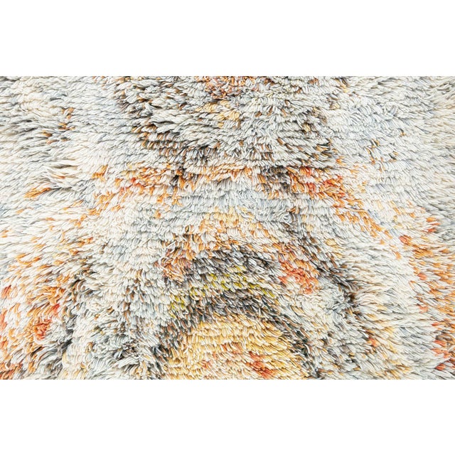 Mid 20th Century Finnish Rya Rug by Terttu Tomero Doris Leslie Blau Collection For Sale - Image 5 of 9