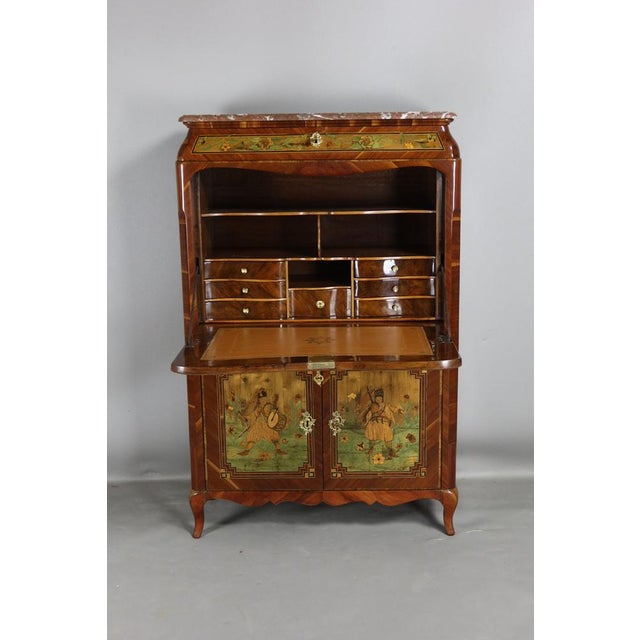 Antique Wooden Secretary, 1700s For Sale - Image 3 of 13
