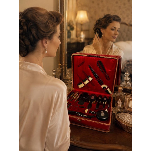 Antique French Toiletry Set, 1890s For Sale - Image 15 of 18
