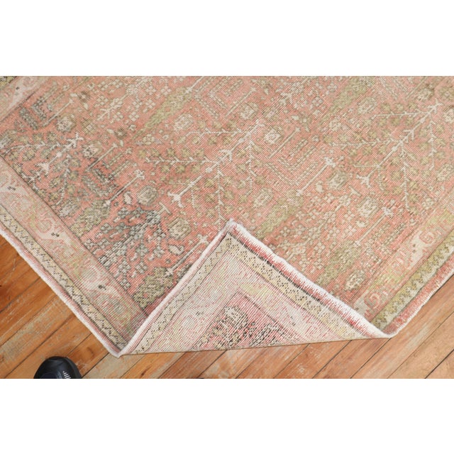 Vintage Square Zabihi Collection Turkish Oushak Rug - 3'8" x 4'7" For Sale - Image 4 of 7