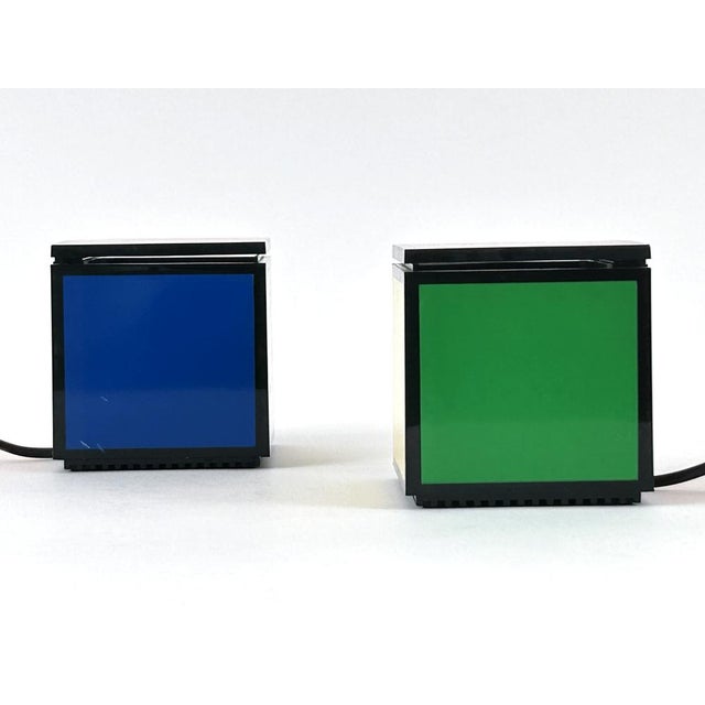 Early Pentacolore Cuboluce Table Lamps by Franco Bettonica & Mario Melocchi for Cini & Nils, 1972, Set of 2 For Sale - Image 14 of 18