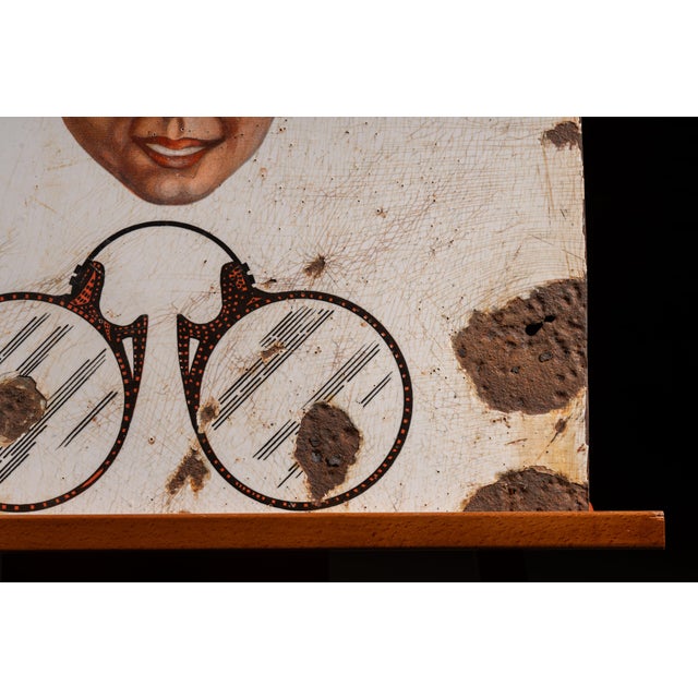 Early 20th Century Early 20th Century SSP Optometry Trade Sign For Sale - Image 5 of 7