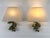 Set of two exceptional, large, elegant and highly decorative mid-century modern brass lemon sconces or wall fixtures....