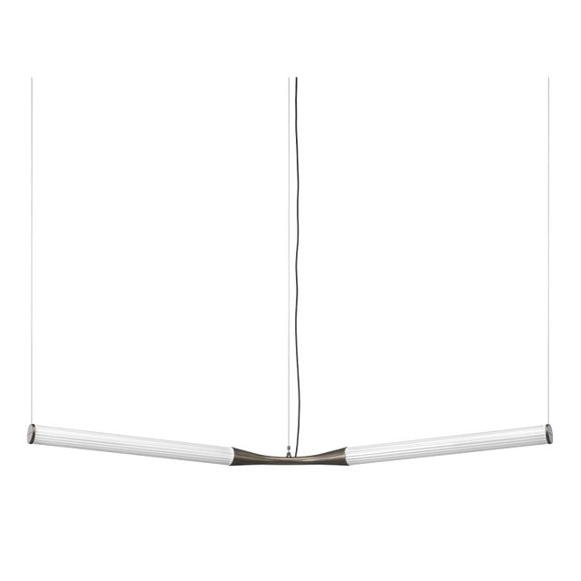 Small Ypsilon S-Shaped Glass Suspension Lamp by Lorenza Bozzoli For Sale