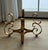 1960s Pair of Sculptural Wrought Iron Side Table or Ottoman Bases With Gilt Finish Circa 1960s For Sale - Image 5 of 10