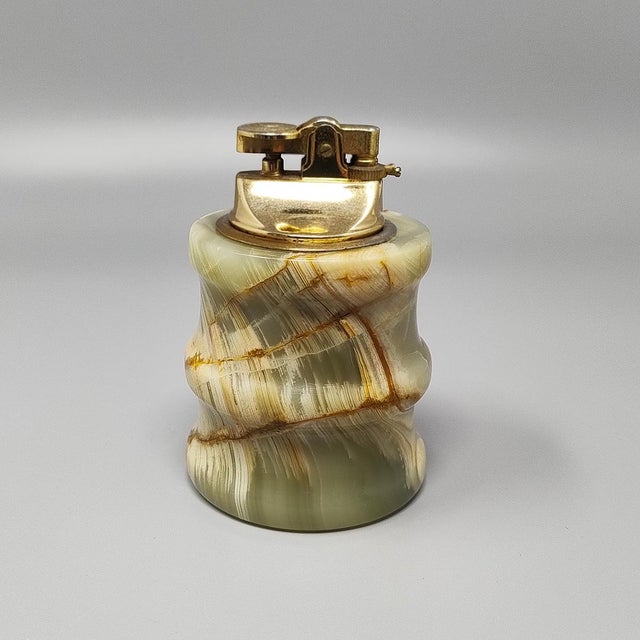 Mid-Century Modern Smoking Set in Onyx, Italy, 1960s, Set of 2 For Sale - Image 3 of 7