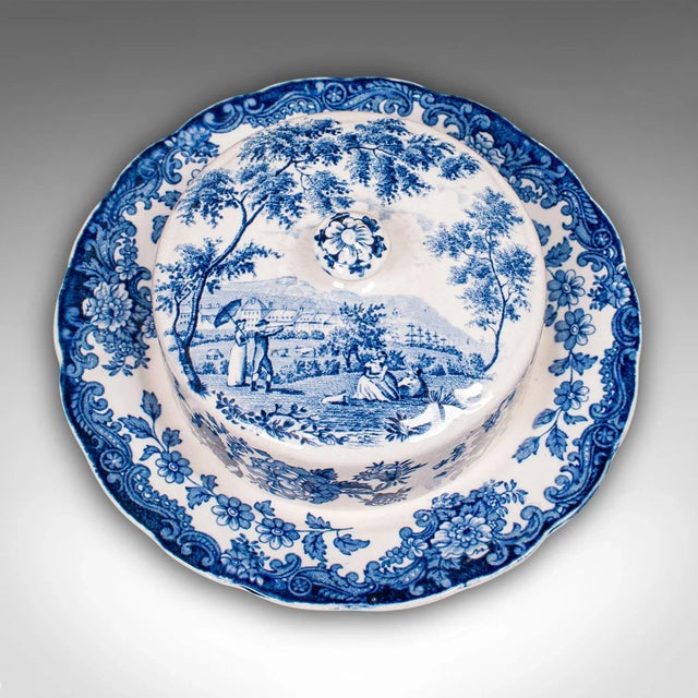 Ceramic Vintage Butter Dish, English, Ceramic, Countertop, Dairy Keeper, Mid Century For Sale - Image 7 of 12