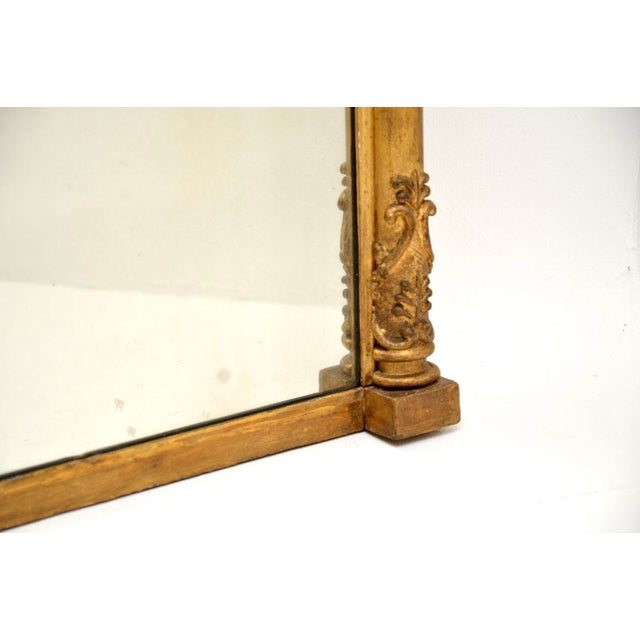 Wood Antique Regency Gilt Wood Mirror, 1800 For Sale - Image 7 of 10