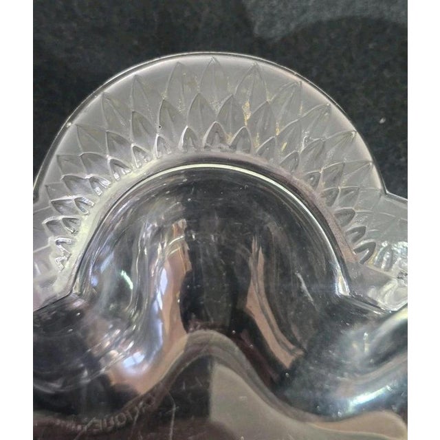 Glass Art Deco Moulded Glass Foliate Bowl from Lalique France, 1910s For Sale - Image 7 of 18