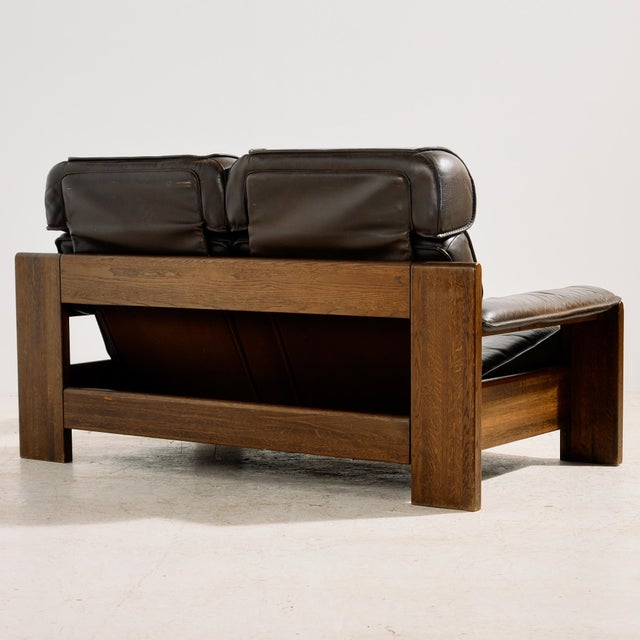 Wood Model 757 Leather Sofa Set by Harry De Groot for Leolux, 1970s, Set of 3 For Sale - Image 7 of 18