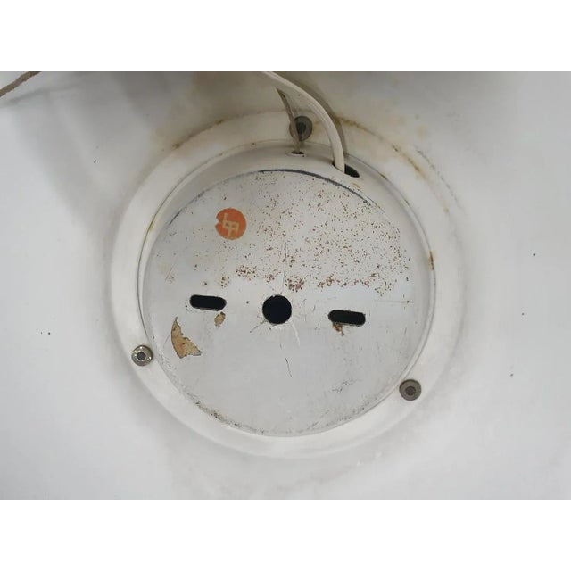 About this item White round metal mirror with a matt finish. Model PH Boudoir, designed by Poul Henningsen for Louis...