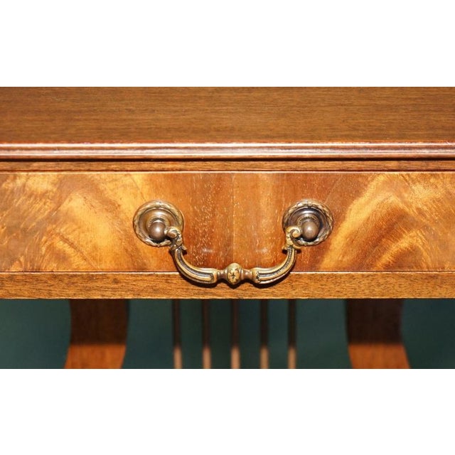 2000 - 2009 Regency Style Hardwood Kyre Form Side Tables, Set of 2 For Sale - Image 5 of 18