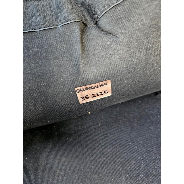 Early 21st Century Pair of Eichholtz Tufted Leather Club Caledonian Armchairs For Sale - Image 4 of 12